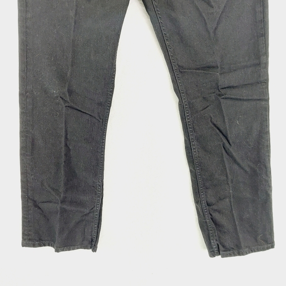 Levi's Black Cotton High Rise Straight Leg Jeans 4360 - Picture 2 of 10